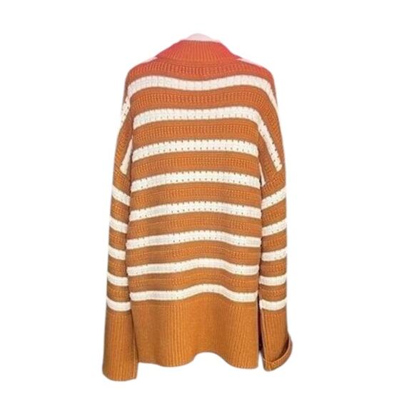 NWOT Samsoe & Samsoe Raili Crew Neck Brown Sugar Sweater – Small - Picture 6 of 9
